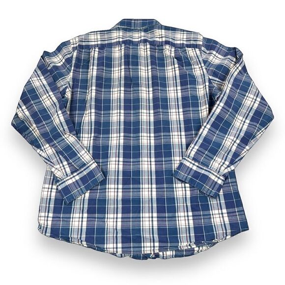 J. Crew Shirt Mens Size Large‎ L Blue Plaid Tailored Fit Long Sleeve Button Down - Picture 3 of 10